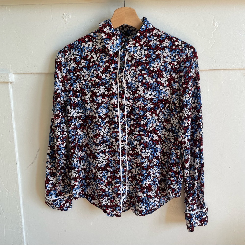 Tommy Hilfiger Floral Button Down Blouse